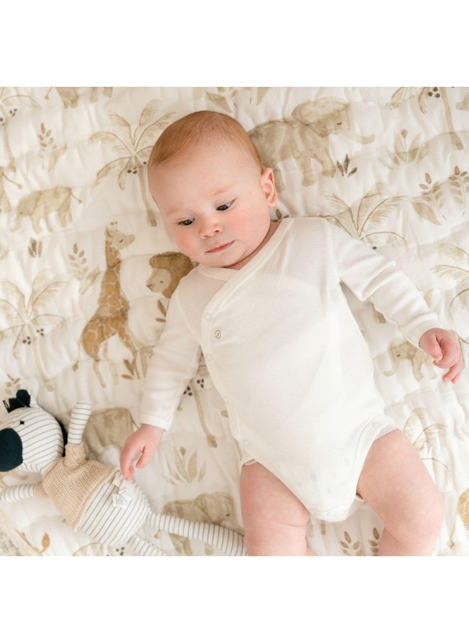 Crane BABY Crane Baby Safari Baby Tummy Time Activity Mat 40"X40", Reversible Floor Play Mat for Boys and Girls, Jungle Nursery Decor  - Image 3