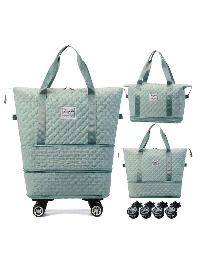 DUNISO Luggage compartment, foldable and detachable rolling luggage bag, portable travel suitcase travel bag, suitable for men's and women's travel or business - Image 1