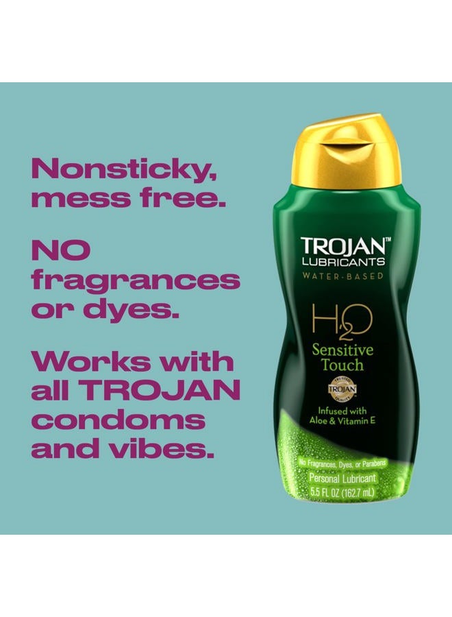 TROJAN Lubricant H2O Sensitive Touch Water-Based Lubricant, Personal Lubricant, 5.5 Fl Oz - Image 4