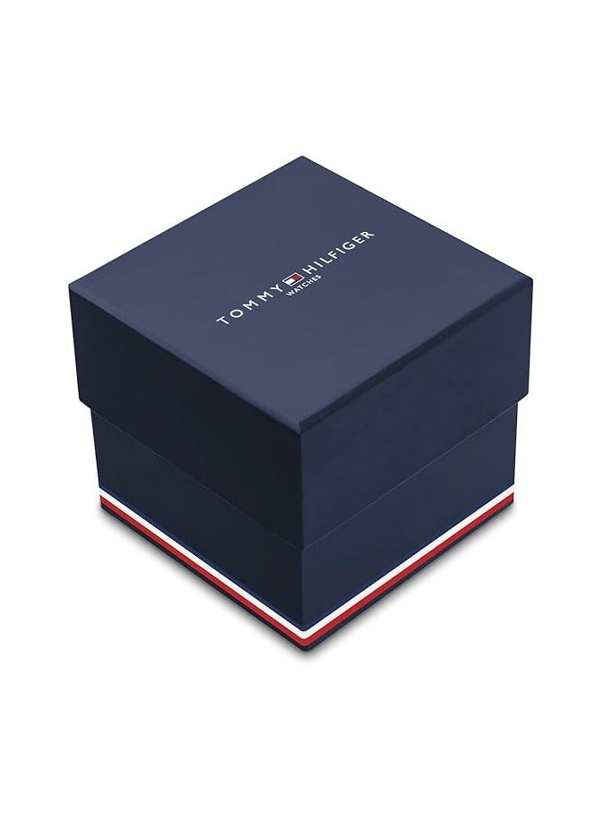 TOMMY HILFIGER Tommy Hilfiger Men's Stainless Steel & Multicolor Aluminum Case and Link Bracelet Watch, Color: Silver (Model: 1792012) - Image 4