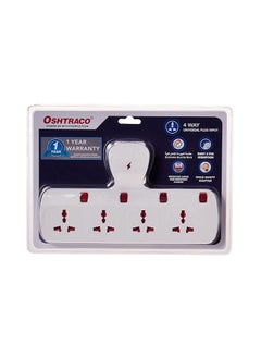 OSHTRACO Multi Plug Extension Socket, 4 Way Electrical Outlet Extender