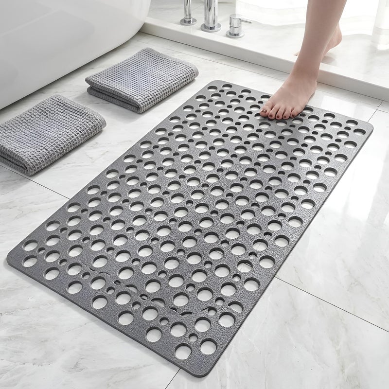 Silicone Mat - Non-Slip Bathtub Shower Mat, 38x70cm (gray) - Image 2