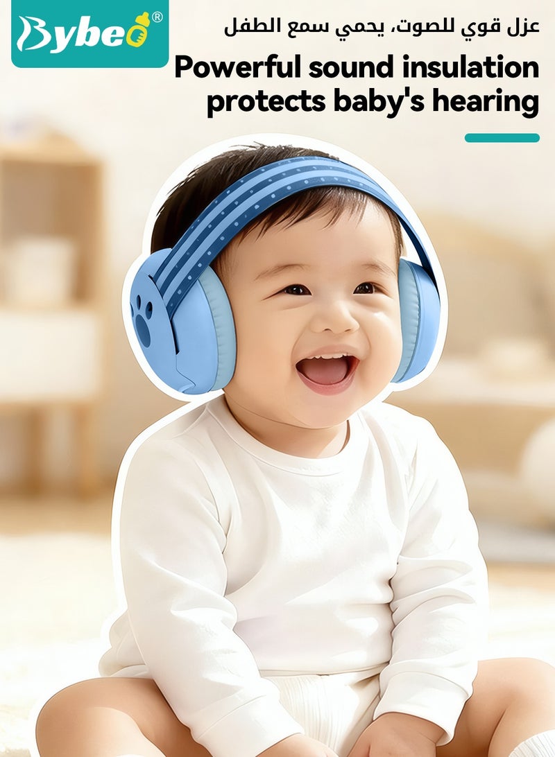 Bybeo Baby Ear Muffs, Baby Ear Protection, Noise Cancelling Headphones for Sleeping, Travel, Concerts, Fireworks & Loud Noise Environments, Hearing Protection for  Newborns, Toddlers &  Kids(0-4 Years) - Image 2
