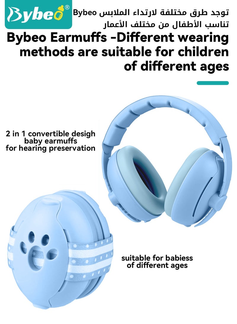 Bybeo Baby Ear Muffs, Baby Ear Protection, Noise Cancelling Headphones for Sleeping, Travel, Concerts, Fireworks & Loud Noise Environments, Hearing Protection for  Newborns, Toddlers &  Kids(0-4 Years) - Image 3