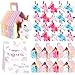 Blueweenly 37 Pcs Adopt a Unicorn Party Favors Set for Girl Mini Plush Unicorn Stuffed Animal Gift Box Adoption Card 1 Animal Sign with Carton House for Adopt Pet Party Birthday Cute - Image 2