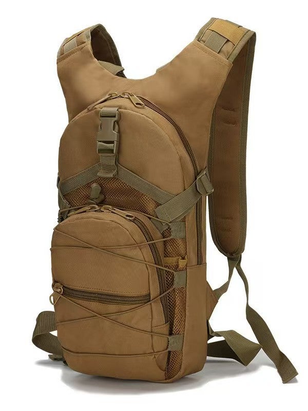 Generic Cycling Bag, Leisure Backpack, Outdoor Travel, Combat Hiking, Mountaineering, Sports, Large-Capacity Water Bag Backpack Earthy yellow 