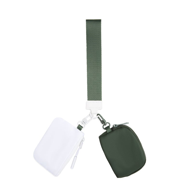 2025 New Lulu Same Style Wrist Bag Portable Lulu Card Bag Bank Card Mini Coin Cosmetics Bag Small Bag - Image 1