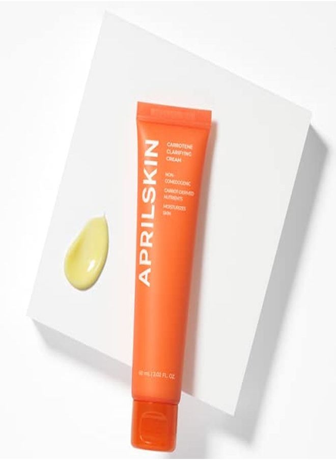 Carrotene Clarifying Cream | Oily, Sensitive, AcneProne Skin | Removes Blemishes, Moisture Balancing & Skin Protecting With MPeptide | 2.02 Oz | CrueltyFree, No Sulfates And Artificial Fragrance