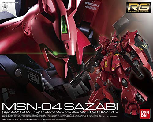 BANDAI SPIRITS BANDAI NAMCO Entertainment Mobile Suit Gundam Char's Counterattack RG 1/144 Sazabi Plastic Model Kit, Large - Image 4