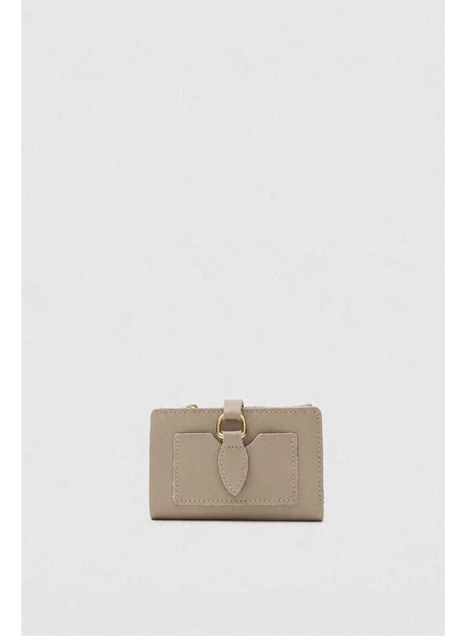 Kiki Snap-Closure Women's Wallet Beige