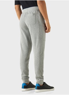 Iconic Iconic Solid Slim Fit Joggers with Drawstring Clos  - Image 2