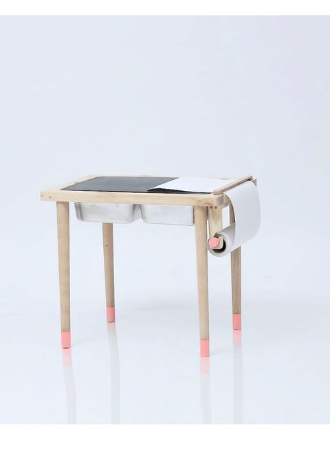 Montessori Inspired Sensory Table Eco-Friendly Design for Optimal Toddler Development Small Study Table For Toddlers and Kids- Pink