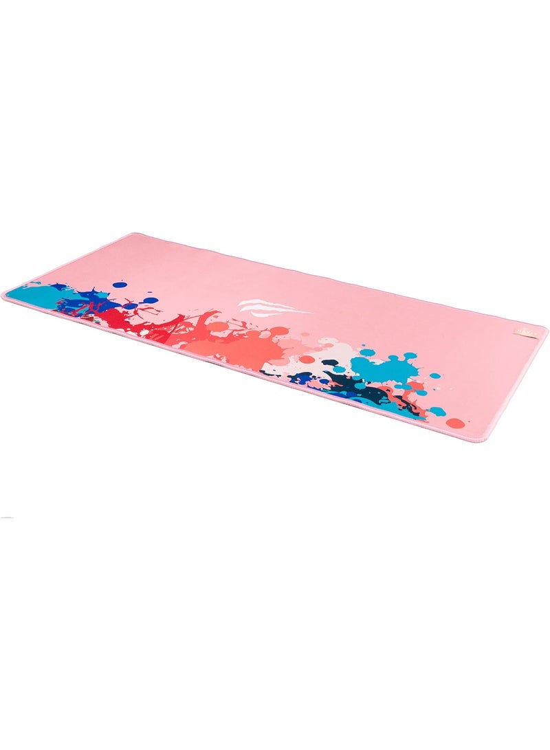 havit MP847 Mousepad XXL Size 700mm x 300mm x 3mm Pink - Image 4