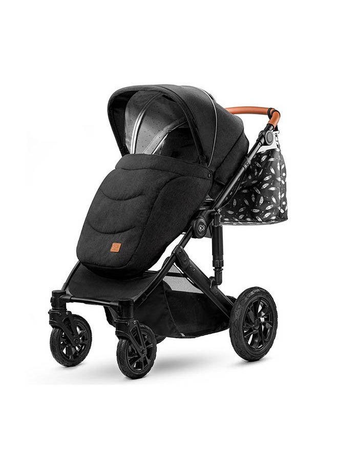 Kinderkraft - 2In1 Stroller Prime 2020 With Accessoriess Mommy Bag - Black - Image 1