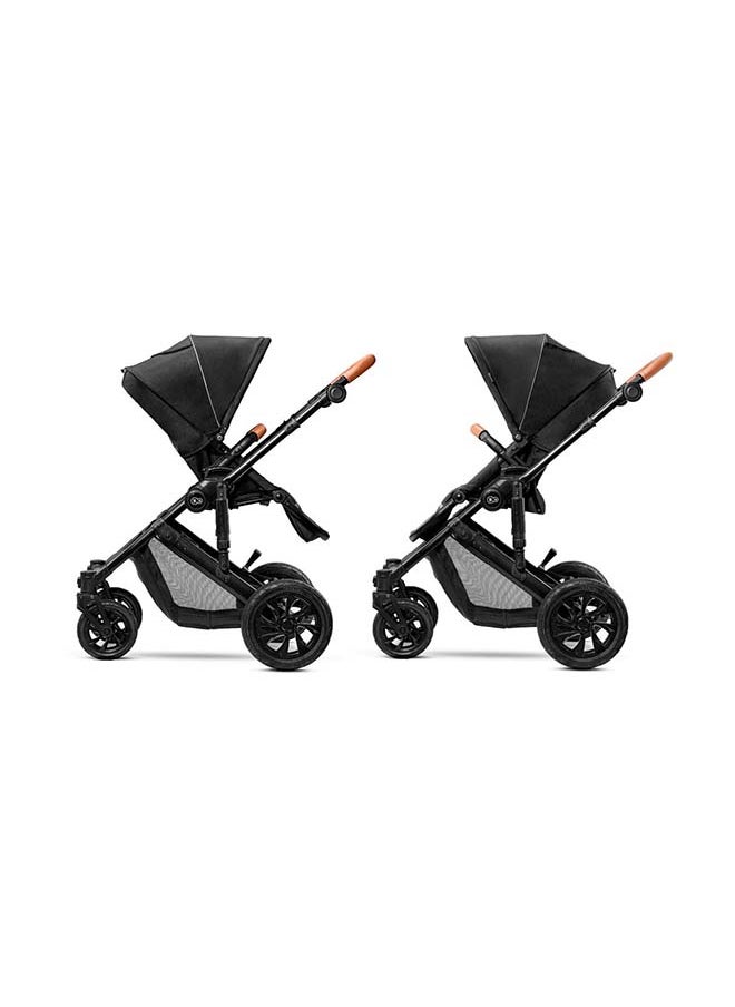 Kinderkraft - 2In1 Stroller Prime 2020 With Accessoriess Mommy Bag - Black - Image 1