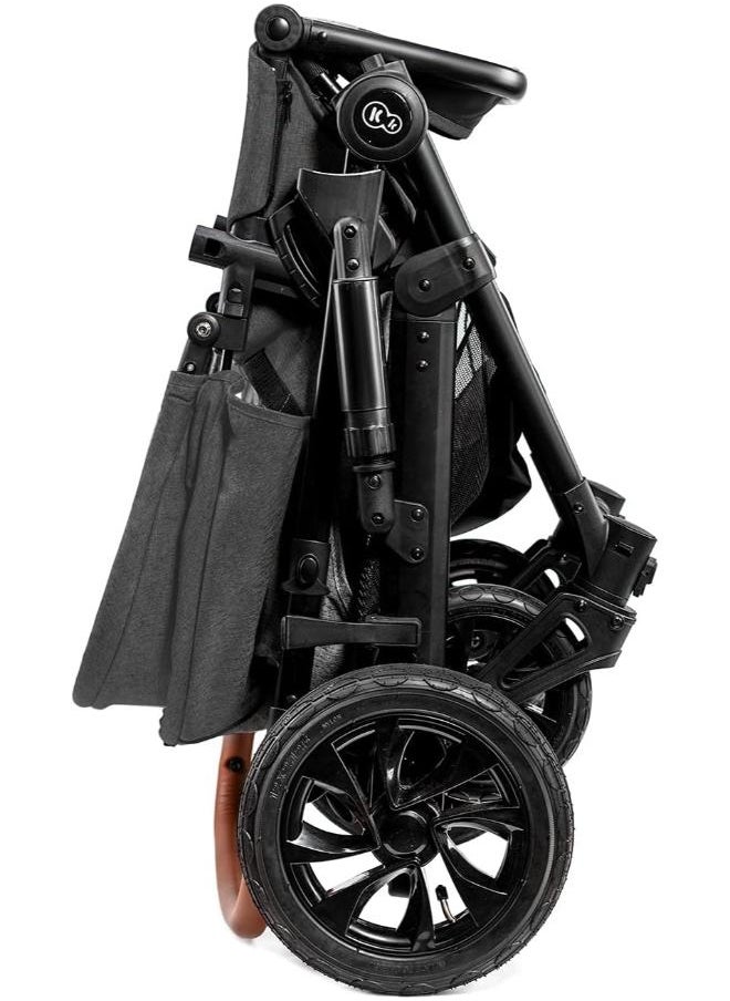 Kinderkraft - 2In1 Stroller Prime 2020 With Accessoriess Mommy Bag - Black - Image 1