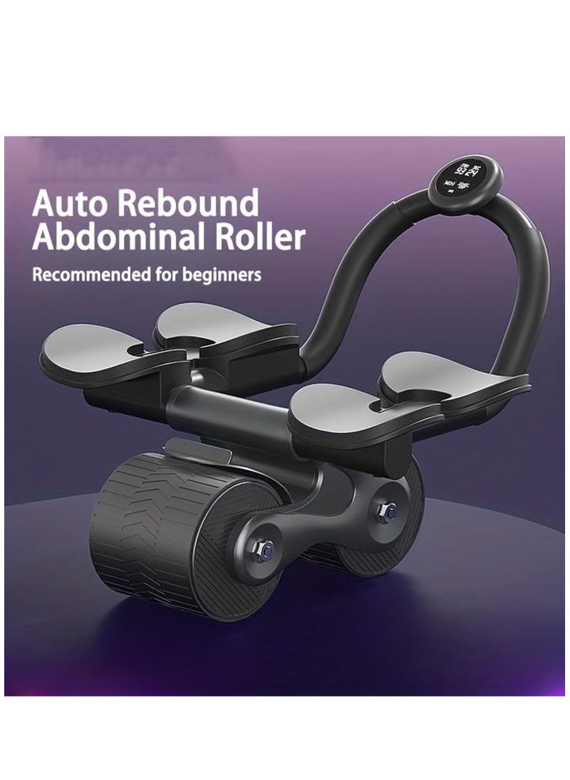 Hihonor ABS Roller Wheel with Knee Mat, Abdominal Exercise Wheel, Automatic Rebound Abdominal Wheel for Newbies, Support Workout Equipment for Core Strength Training Home Gym Fitness  - Image 5