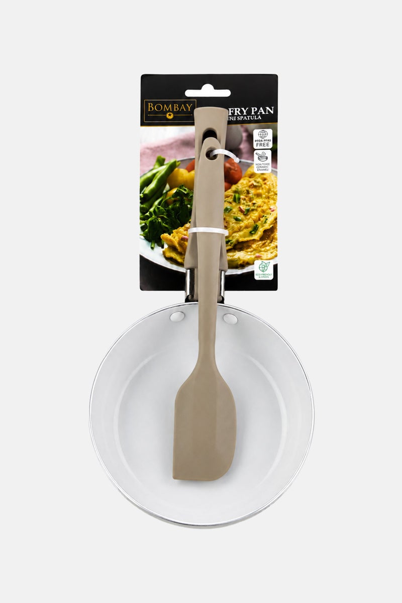 Bombay 2 Pieces Mini Fry Pan With Silicone, Grey - Image 1