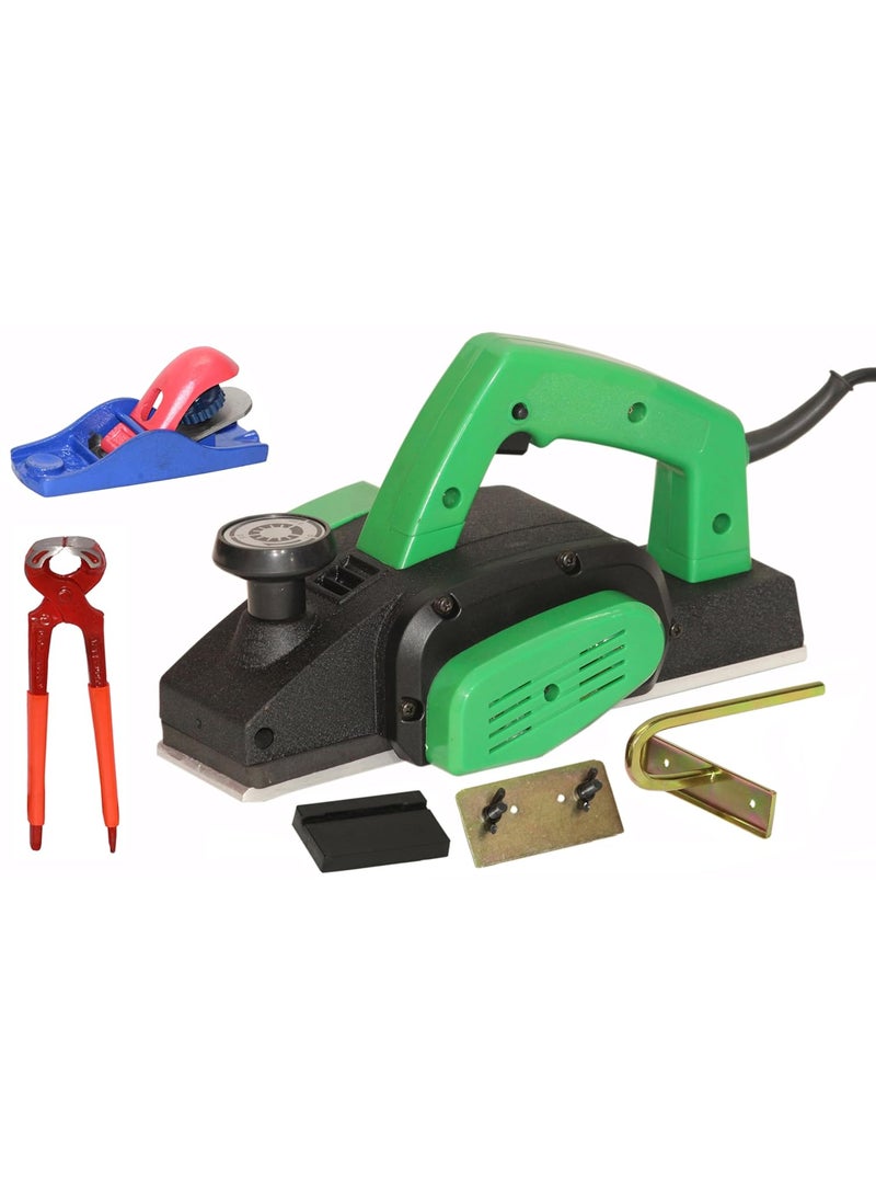 Digital Craft Digital Craft Wood Planer 1400W Machine of Carpentry HighPower MultiFunction Electric Planer Professional Woodworking Machine Electric Planer Machine 82MM8Inch Pincer Plier5Inch Hand Planer 