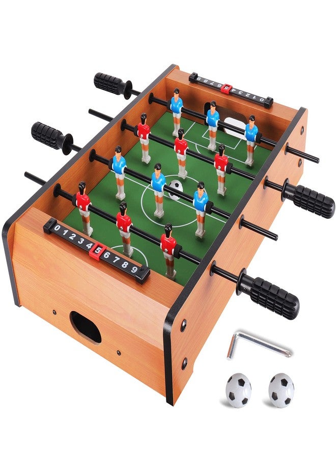 WIN.MAX Mini Foosball Table (Upgrade) 20-Inch Foosball Table Adult Size Top Football/Soccer Game Table Easy to Store - Image 1