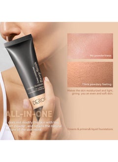 JEMPET Matte Tinted Moisturizer Foundation Primer - 2-IN-1 Hydrating Tinted Cream - Dewy Finish Cream Foundation and Lightweight Face Primer (01, 30ml)  - Image 2