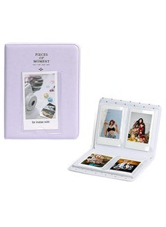 O Ozone 64 Pockets Photo album for with Fujifilm Instax Mini 12 11 9 8+ 8 7s 25 26 50s 70 90/ Instant Printer Film Instant Camera & Name Card- Lilac Purple  - Image 3