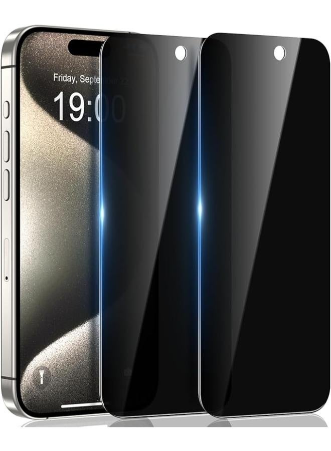 Screen Protector GLASS PRIVACY for iPhone 16 PLUS BLACK  - Image 1
