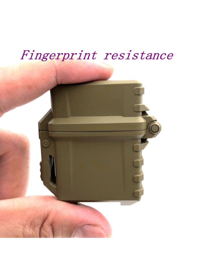 Generic - 1 x 5 pcs Tactical Universal Lighter Case Multifunctional Waterproof Shockproof Khaki - Image 1