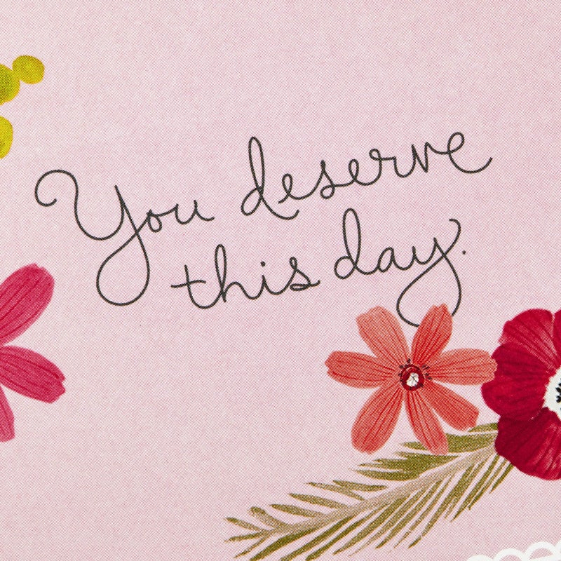 Hallmark Paper Wonder Mothers Day Pop Up Card (Flower Bouquet, You Deserve This Day) - Image 3