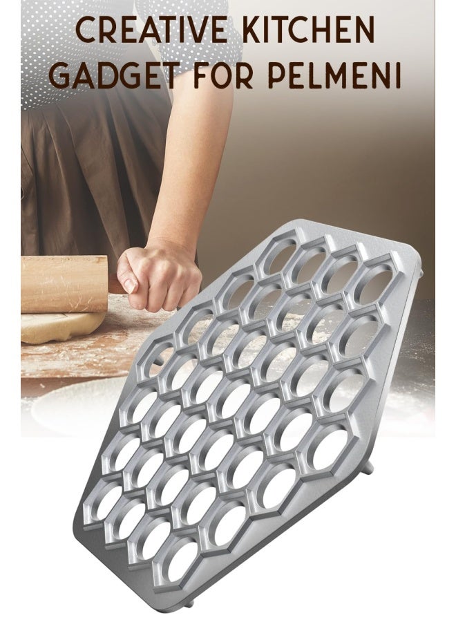MhhRussian Ravioli Maker Dumplings Mold - Pelmeni Metal Mold - Siberian Pelmeni Meat - Dumpling Maker Machine - Ravioli Cutter 1302439 - Image 5