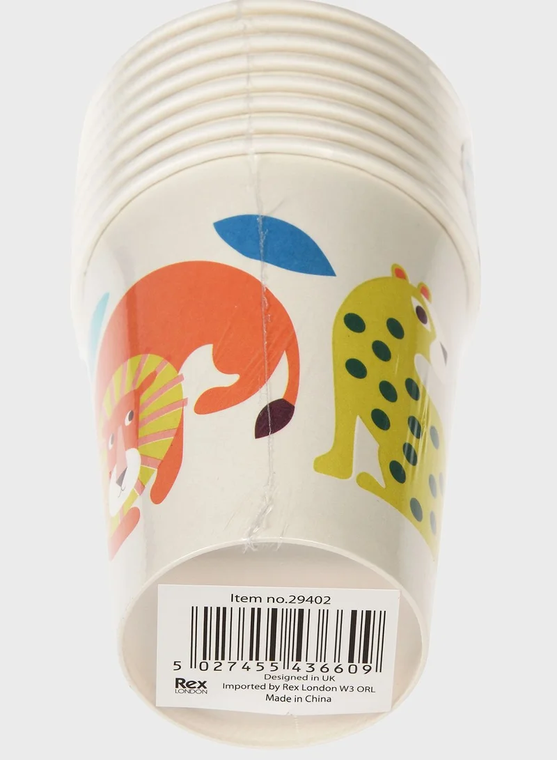 Rex London Wild Wonders Paper Cups (Pack Of 8)