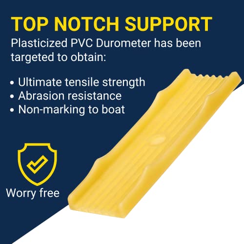 Tie Down 86291 PVC Keel Pad – 15" x 3.5" Boat Hull Protector for Trailers – Yellow – Non-Marking, UV Resistant, Flexible Cushion Pad – Mounts Easily to Cross Members – Made in USA - Image 5