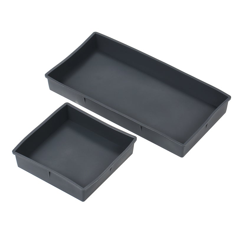 2Pcs Rectangular + 2Pcs Square Silicone Bread Cake Baking Trays Oven Baking Divider Kitchen Bakeware - Image 2