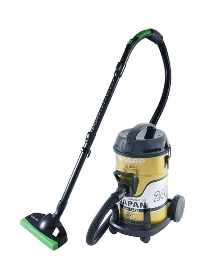 شارب مكنسة كهربائية أسطوانية الشكل 22 L 2400 W EC-CA2422-Z ذهبي/أسود/أبيض - Image 1