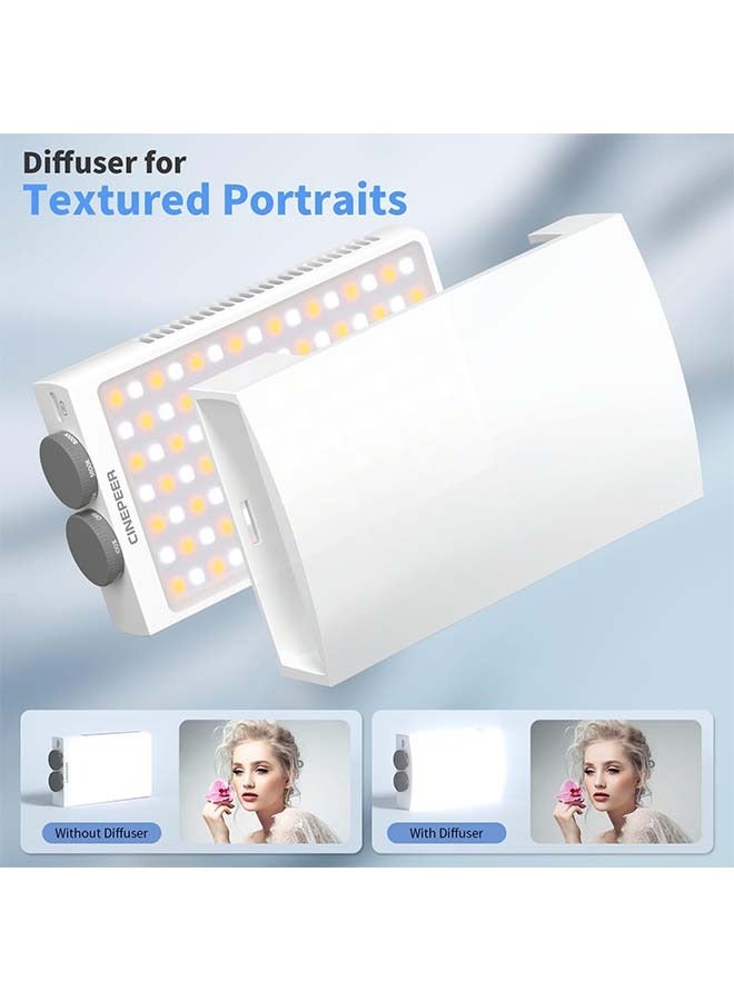 زيون زايوين سينيبير CM25 ضوء فيديو LED 25 وات [رسمي]، هدايا صغيرة بحجم الجيب للمصورين إضاءة على الكاميرا، قابل للتعتيم 2700K-6200K•CRI≥96•TLCI≥97، بطاريتان مدمجتان قابلتان للشحن سعة 2000 مللي أمبير - Image 4