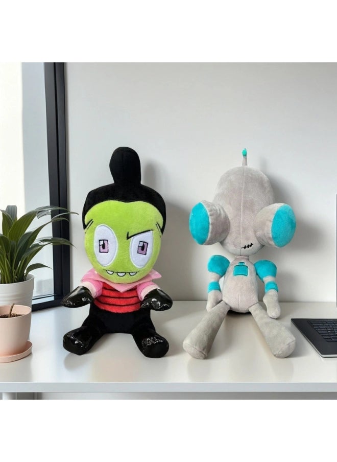 Alien Invaders Invader.Zim Zombie Plush Toy Cartoon Anime Doll-Color:Zombie Man-Height:28cm