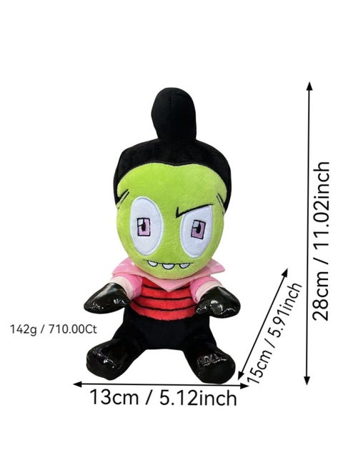 Alien Invaders Invader.Zim Zombie Plush Toy Cartoon Anime Doll-Color:Zombie Man-Height:28cm