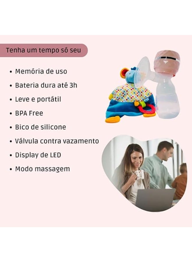 Portable Automatic Electric Breast Pump with 9 Adjustable Modes, Hands-Free Rechargeable Breastfeeding Pump for Comfortable and Efficient Milk Expression - Image 5