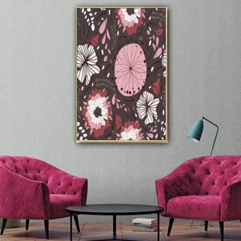 ماركتنا لوحة قماشية بتصميم مودرن مع برواز مجوف مقاس (40×60) قطعة واحدة - Image 1