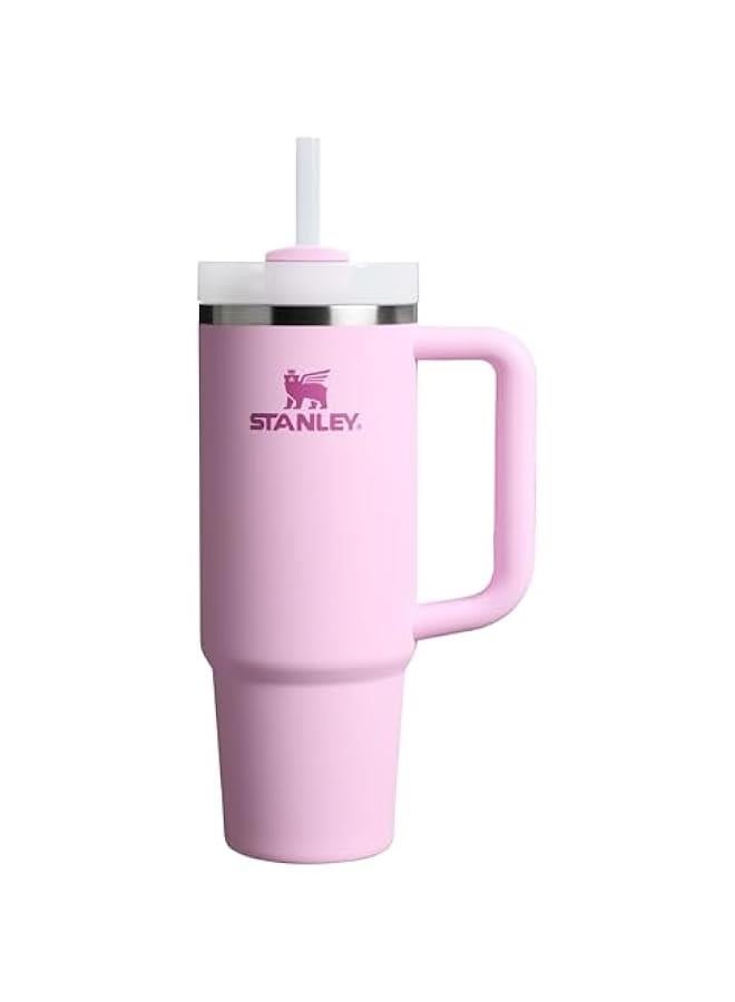 Stanley Quencher H2.0 Tumbler with Handle and Straw 30 oz | Flowstate 3-Position Lid | Cup Holder Compatible for Travel | Insulated Stainless Steel Cup | BPA-Free | Cherry Blossom - Image 1