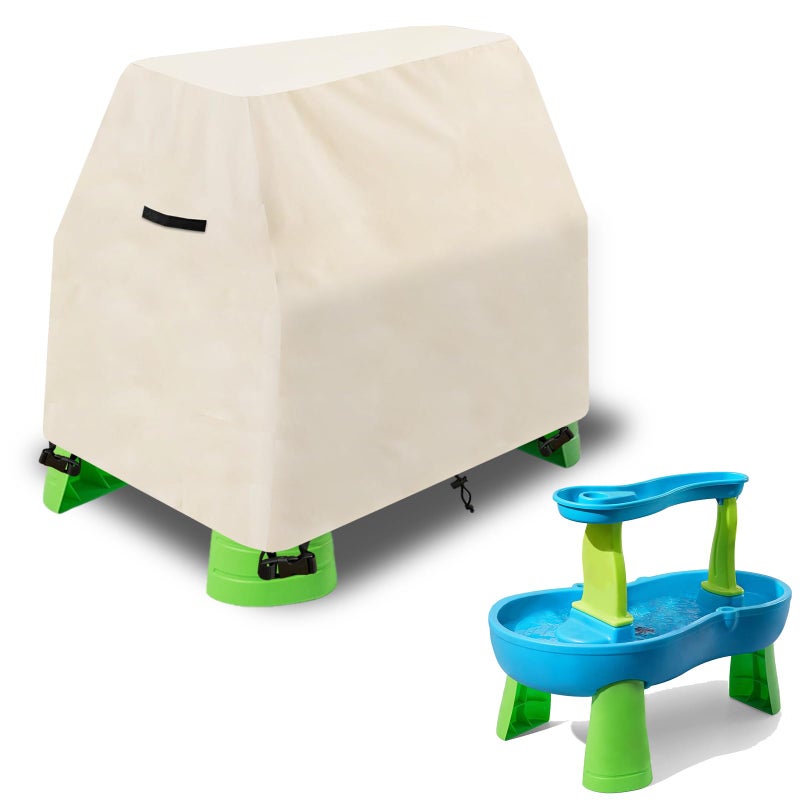 Aacabo Kids Water Table Cover Fit Rain Showers Splash Pond Water Table,Waterproof Dust Proof Anti-UV Outdoor Toys Cover-Cover only - Image 1