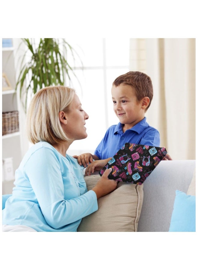 Gaming Wrapping Paper for Gift Boy Girl Kids, Hip-Hop Graffiti Video Game Electronic Music Birthday Wrapping Paper, 4 Sheets Folded Flat 50x70cm Gift Paper for 90s 80s Neon Retro Birthday Party - Image 4