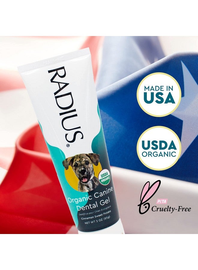 راديوس معجون أسنان RADIUS USDA العضوي للحيوانات الأليفة، 1 وحدة، 3 أونصة، معجون أسنان غير سام للكلاب، مصمم لتنظيف الأسنان والمساعدة في منع الجير وإزالة البلاك، خالٍ من إكسيليتول - Image 4