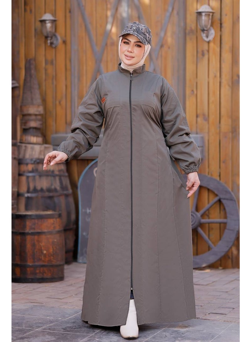 Cotton Lycra Gabardine Abaya | Elegance and Comfort Every Day. Size XXL fits (90-110 kg) - Image 3