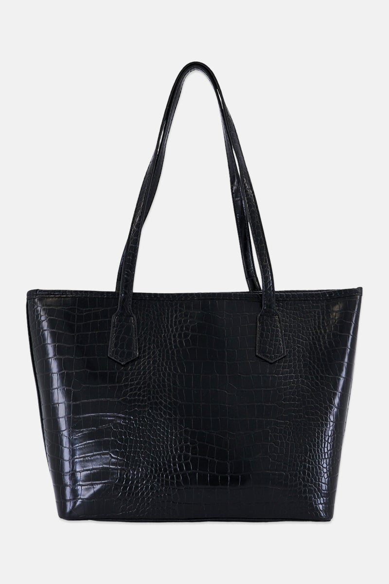 Deezee Women Brand Logo Tote Bag, Black - Image 3