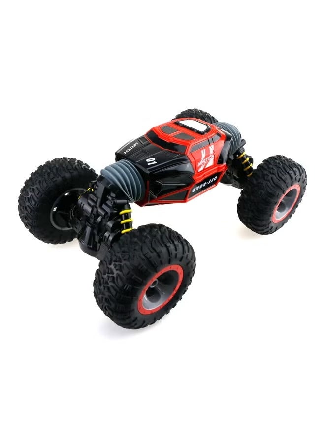 Double-Sided Stunt RC Car UD2169A (27x17.5x12.6cm) – 4WD High-Speed Remote Control Flip & Transform Vehicle with 360° Rotation & All-Terrain Tires for Kids & Adults (Red/Blue) - Image 2