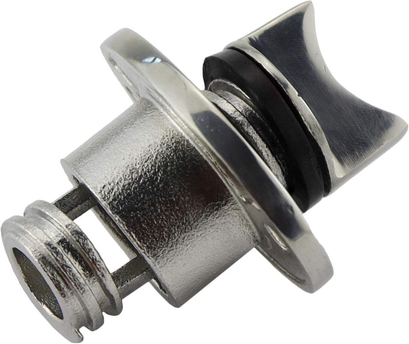 keehui Heavy Duty 316 Stainless Steel Boat Marine Garboard Drain Plug Kit with Screws & O Ring for 1 Inch(25.4MM) Hole 3/4IN(18.7MM) Thread O.D.Plumbing Fittings - Image 4