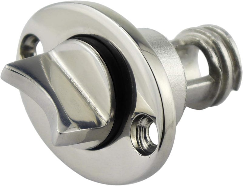 keehui Heavy Duty 316 Stainless Steel Boat Marine Garboard Drain Plug Kit with Screws & O Ring for 1 Inch(25.4MM) Hole 3/4IN(18.7MM) Thread O.D.Plumbing Fittings - Image 3