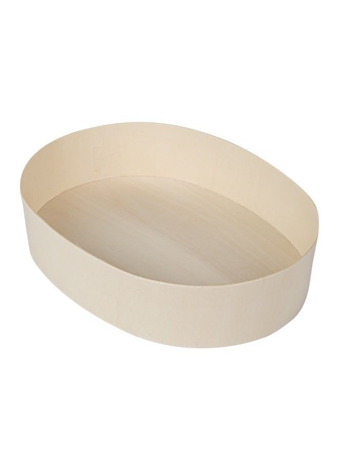 Restaurantware Taipei 38 Ounce Food Containers, 100 Oval Wooden Bento Boxes - Lids Sold Separately, Grease Impermeable, Poplar To Go Boxes, Disposable, Serve Noodles, Dumplings, And More - Image 1