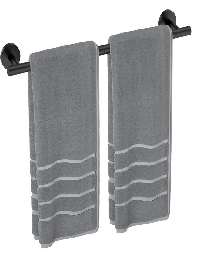 Luxbaro Matte Black Towel Bar 24 Inch, Thicken Towel Rack for Bathroom Wall, SUS304 Stainless Steel Towel Rod, Modern Home Decor (Total Length 26-Inch) - Image 1